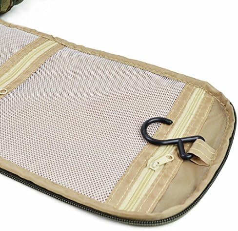 Adina Multifunctional Travel Large Capacity Portable Pensile 600D high-grade Polyester Waterproof Toiletry Bag (Large Camouflage)