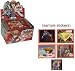 Yugioh GX Stickers RED Box - 50 packs of 5 stickers - 1 FOIL EMBOSSED per pack!