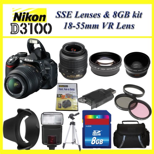 The Nikon D3100 SLR Digital Camera  Nikon 18-55m 