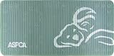 Ginsey ASPCA 17-Inch by 36-Inch Cushioned Pet Bath Mat, Gray/White