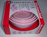 KitchenAid Pink set of 4 Prep Bowls & lids