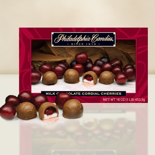 Philadelphia Candies Milk Chocolate Cordial Cherries with Liquid Center