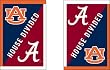 Auburn University and University of Alabama - House Divided Flag - Garden Size