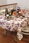 European Vineyard Tablecloth Beige 60" Round