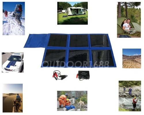 40W Foldable Solar Charger/ MPPT CONTROLLER Portable Solar for Camping, Hiking, Emergency, Survival, Disaster, Rescue, RV, Laptop. Hunting, Fishing, Marine, Military, Car, Travel