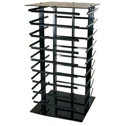 Black Rotating Revolving Earrings Countertop Display Holds 144 2" Cards