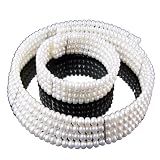 Freshwater Cultured White Button Shape Pearl Necklace Choker and Bracelet *** Augustina Jewelry Special Design !