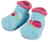 Zutano Girls 2-6x 1-Pack Z Booties, Light Pastel Blue, 2-4T