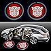 ZOZ Pack of 2 Transformers Autobot Logo Wireless LED Car Door Light