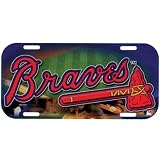 Atlanta Braves - Field High Def License Plate MLB Pro Baseball