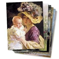 Age of Innocence - Box Set of 12 Assorted Greeting Cards and Patterned Envelopes