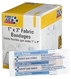 First Aid Only 1 X 3 Fabric Bandage, 100-Count Boxes (Pack of 3)