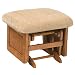 Baby : Brooks Furniture Glider Ottoman - Maple/ Beige