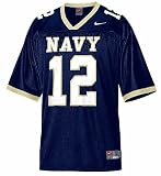 Navy Midshipmen #12 Youth Blue College Replica Football Jersey (M=12-14)