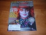 Entertainment Weekly March 5 2010 Johnny Depp/Alice in Wonderlan on Outside Cover (has 4 covers), Oscar/Academy Awards Predictions, Tim Burton & Johnny Depp's Greatest Creations, Animation Reborn, Abraham Lincoln: Vampire Hunter