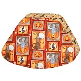 Cats, Bats and Pumpkins Wedge-Shaped Placemats for Round Tables by Sweet Pea Linens
