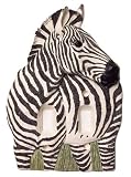 Zebra Double Switch Plate Cover