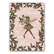 Merry Christmas with Elf - 5" x 7" Vellum Overlay Greeting Card