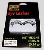 Halloween Eye Lashes Black and Silver