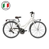 Lombardo Women's Tochal 400 Bicycle (White, 700 X 17-Inch)