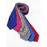 7Piece 100% Pure Silk Ties. Made in England. (309D)RRP£139.99