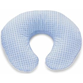 Chicco Boppy Velvet  Cotton Slipcover (Blue Mod Squares)