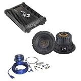 Lanzar Amplifier and Subwoofer Package - HTG237 1000 Watt 2 Channel Mosfet Amplifier... 