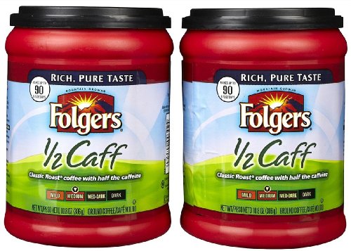 Folgers Half Caff Ground Coffee - 10.8 oz - 2 pk