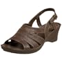 Dockers Women's Orange Sandal,Dark Brown,10 M