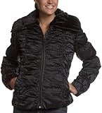 1 Madison Women's Down Jacket With Faux Fur Collar,Black,Large
