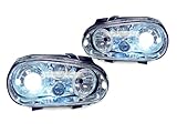 Volkswagen Golf 4/GTI 1999-2004 Projector Headlights Chrome Xenon HID