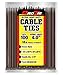 Pro Tie BR4ULD100 4-Inch Brown Ultra Light Duty Color Cable Tie, Brown Nylon, 100-Pack