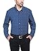 Bentibo Mens Navy Casual Pattern Printed Long Sleeve Button Down Cotton Dress Shirts