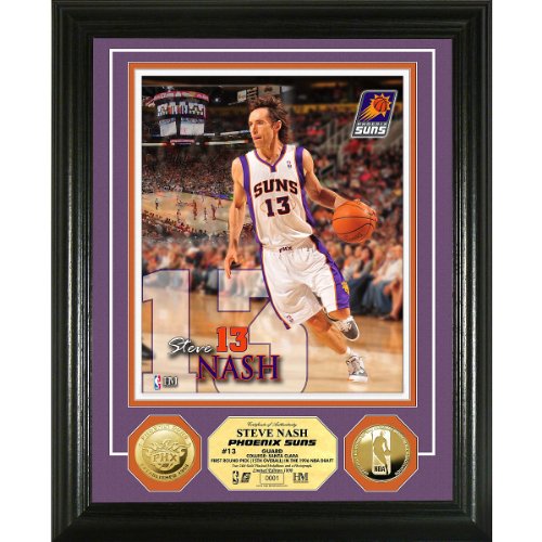 Highland Mint Phoenix Suns Steve Nash Gold Coin Photo Mint