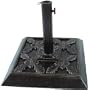 DC America UBP14181-BR Square Cast Stone Umbrella Base, Made from Rust Free Composite Materials, Bronze Powder Coated Finish