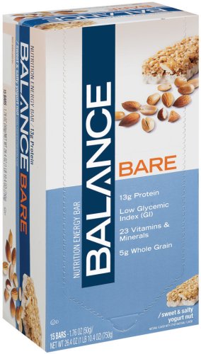 Balance Bar Bare Nutrition Energy Bar, Sweet & Salty Yogurt, 1.76 Ounces (Pack of 15) by BALANCE Bar