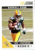 2011 Score Football Card # 377 Randall Cobb RC - Green Bay Packers (football in right hand (RC - Rookie Card) NFL Trading Card In a Protective Screwdown Case!