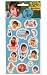 Fred Figglehorn Two-Sheet Blue Stickers - Party Six Pack