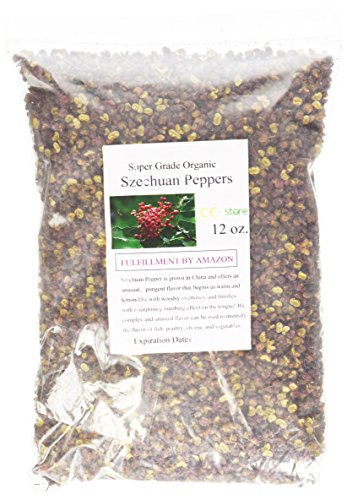 CC-Store strong smell, stimulate taste, organic red sichuan peppers (12 oz.)