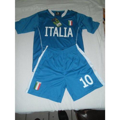 Kinder National Trikot Italien 2 teilig Gr. 128 EM 2012 Europa Meisterschaft