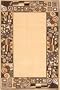 9'6" x 13'6" Rectangular Momeni ELEMTEL-14IVY96D6 Ivory Color Machine Made Chinese "Elements Collection" Rug