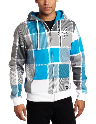Zoo York Men's Rio Plaid Sherpa Hoodie Sweater, 