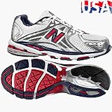 New Balance Men's MR1224 Running Shoe,White/Navy/Red,15 EEEE