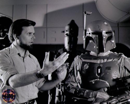 Star Wars Gary Kurtz and Boba Fett Black & White Print