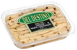 Del Destino Italian Style Grilled White Asparagus in Oil, 13.75-Ounce Trays (Pack of 5)