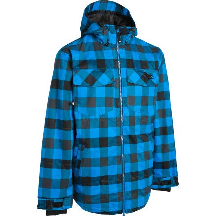 Nomis Herren True Flannel Shell Jacke, bright blue box plaid, XLT Preisvergleich