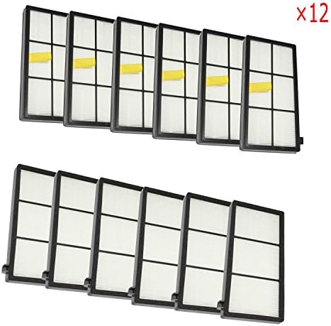 Ashon Hepa High-Performance Filter Replacement For irobot Roomba 800 series 870 880 Vacuum Cleaner Parts 12 Pack