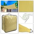 18 x 18' FT Feet Square UV Heavy Duty Sun Shade Sail Patio Cover Sand Canopy