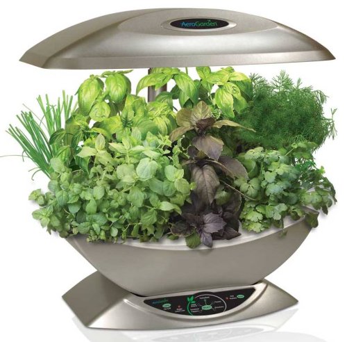 AeroGarden 2101-00S Classic 7-Pod with Gourmet Herb Seed Kit, Silver
