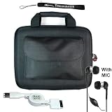 Black Cube with Pocket Series Shell Hard Carrying case for iPad fits snuggly + Includes a 4-inch eBigValue
